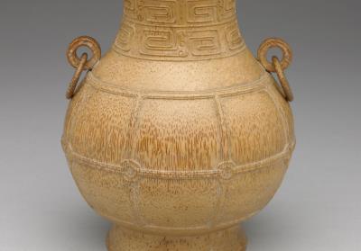 图片[2]-Bamboo hu vessel with an antiquarian corded pattern. 18th century, Qing dynasty.-China Archive